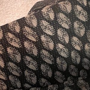 Black and Cream Jacquard Upholstery Fabric Roll - Home Other